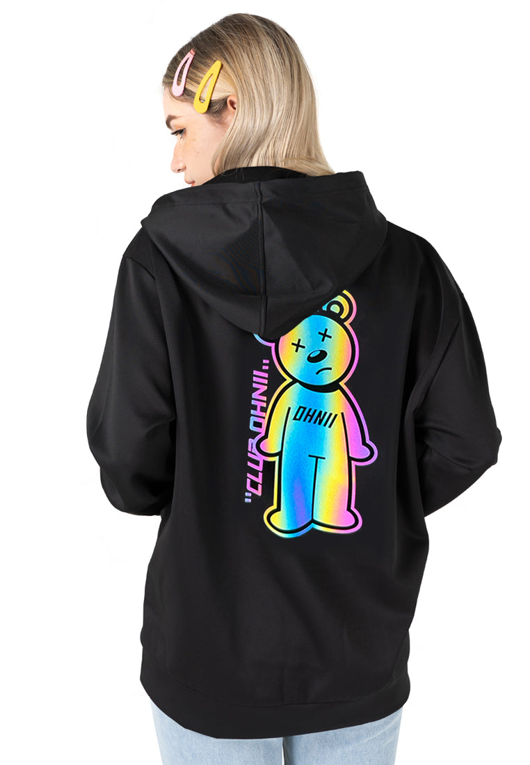 RAINBOW REFLECTIVE BEAR HOODIE