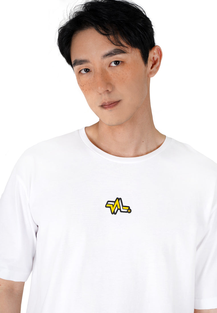 OVERSIZED ROBOTIC BEAR COTTON JERSEY TSHIRT