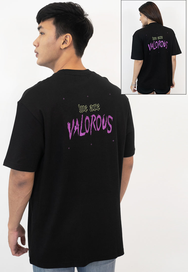 OVERSIZED VALOROUS LOGO PRINT COTTON JERSEY T-SHIRT - Ohnii Official Site