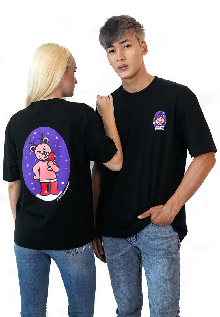 OVERSIZED REINDEER LANSI BEAR COTTON JERSEY TSHIRT (SPECIAL EDITION) - Ohnii Official Site